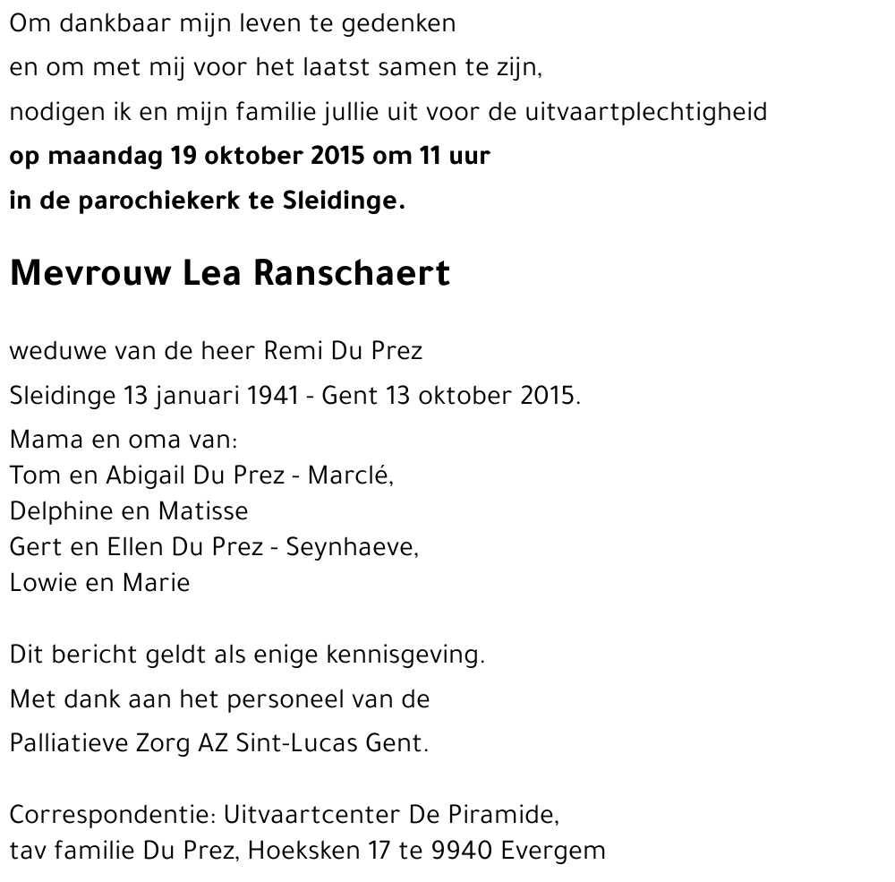 Lea Ranschaert