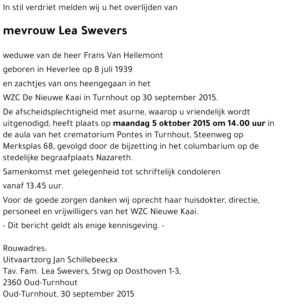 Lea Swevers