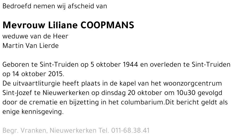 Liliane Coopmans