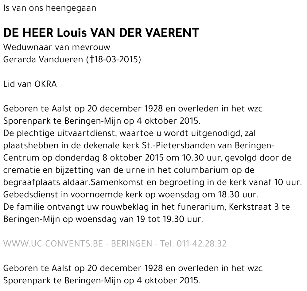 Louis Van der Vaerent