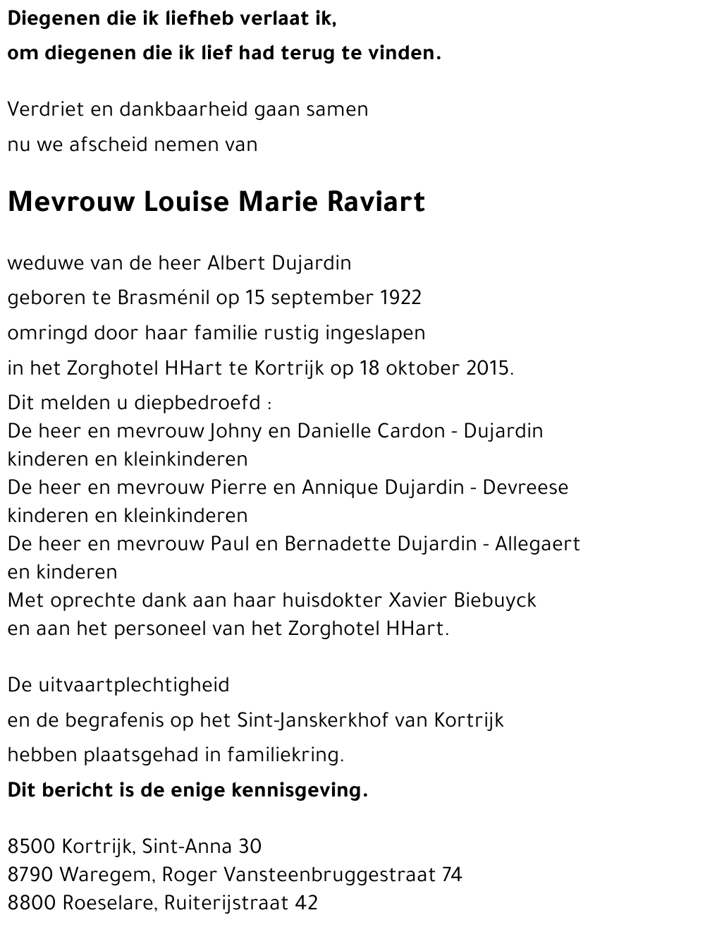 Louise Marie Raviart