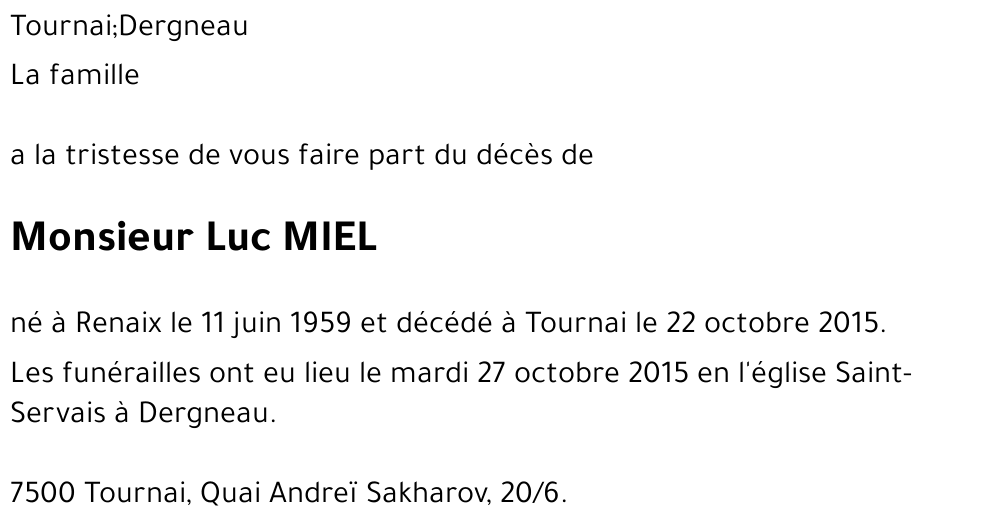 Luc MIEL