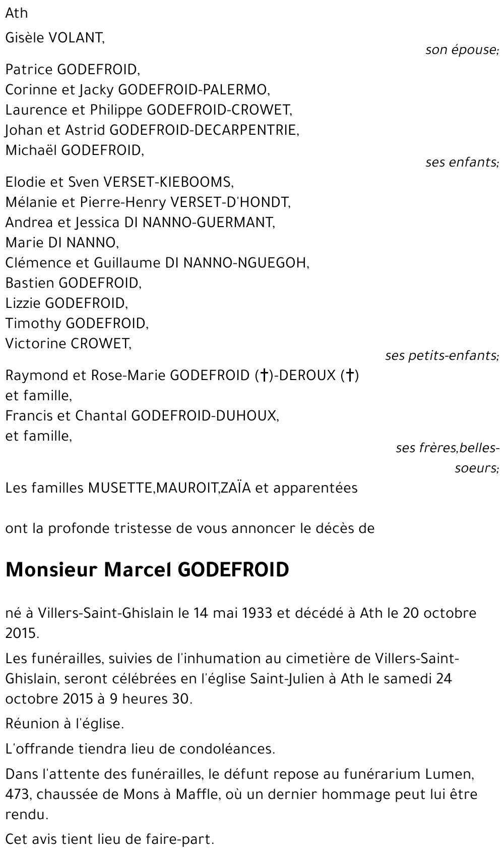 Marcel GODEFROID