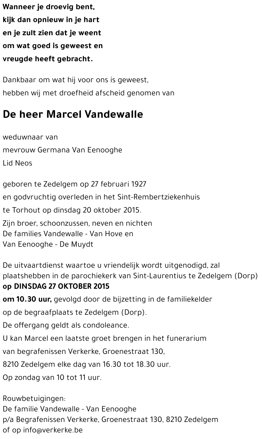 Marcel Vandewalle