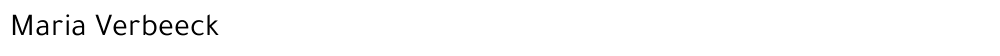 Maria Verbeeck
