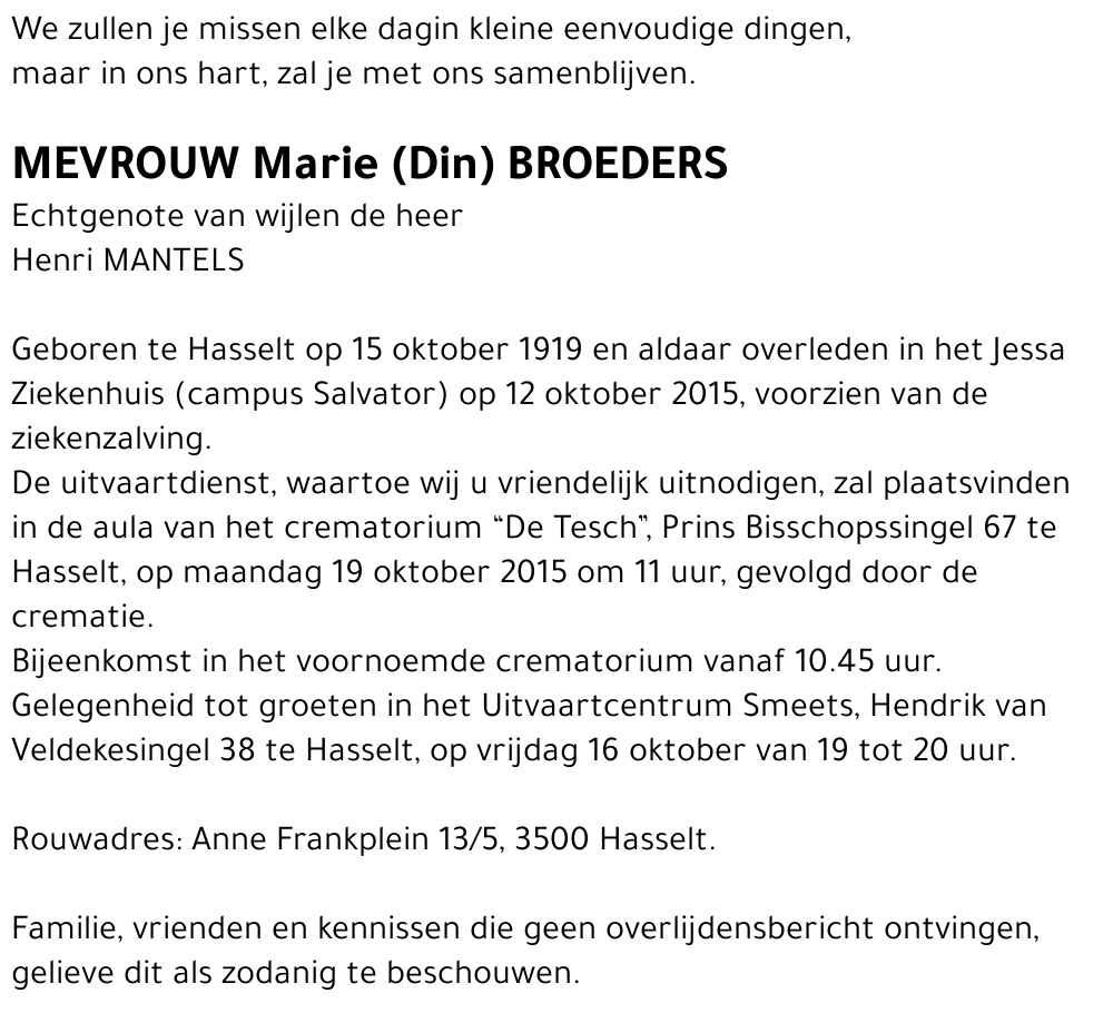 Marie Broeders