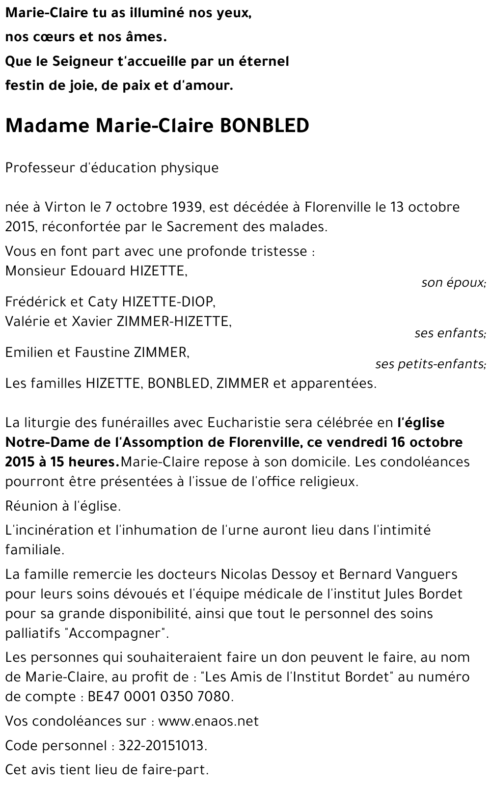 Marie-Claire BONBLED