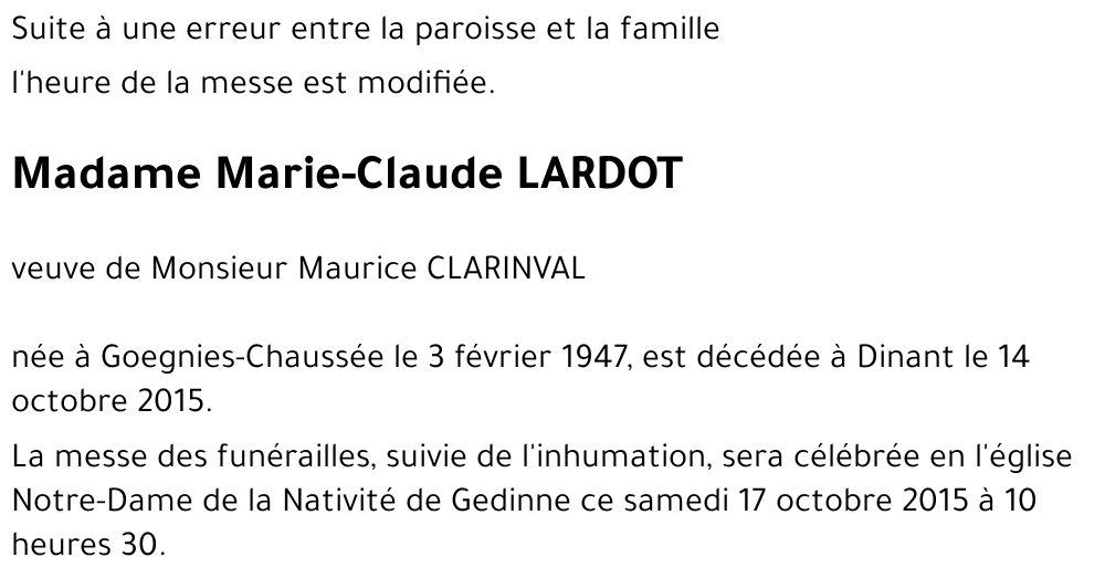 Marie-Claude LARDOT