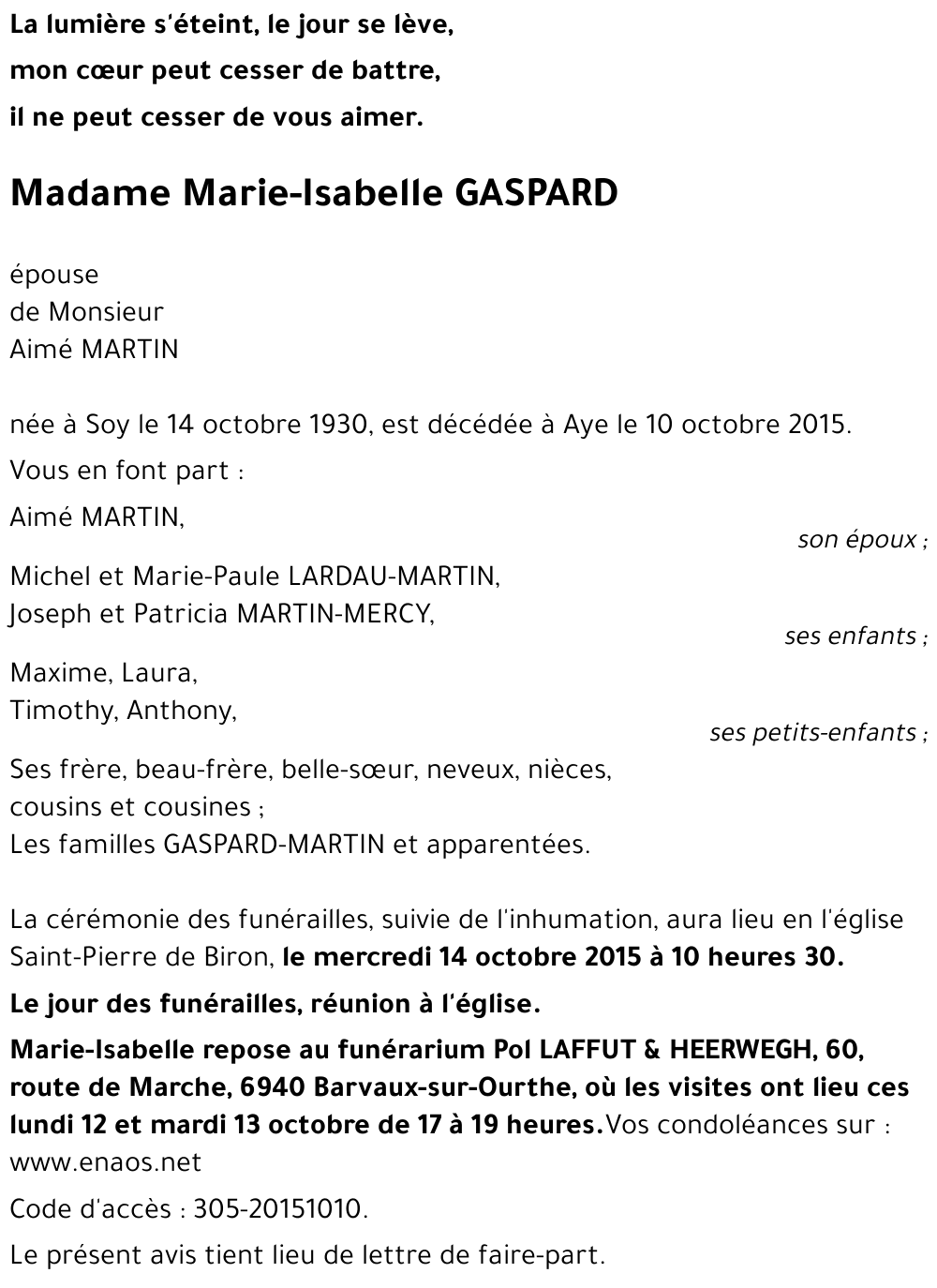 Marie-Isabelle GASPARD