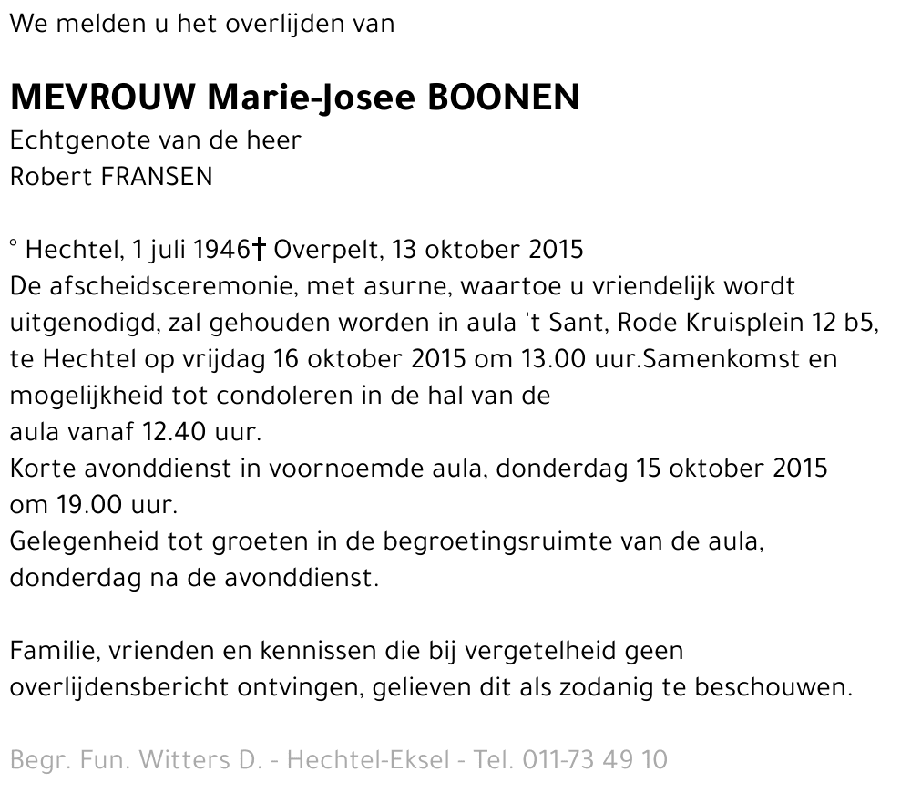 Marie-Josee Boonen