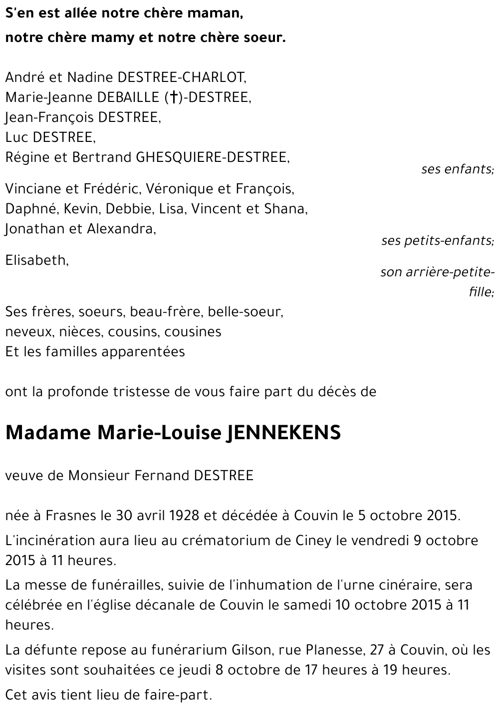 Marie-Louise JENNEKENS