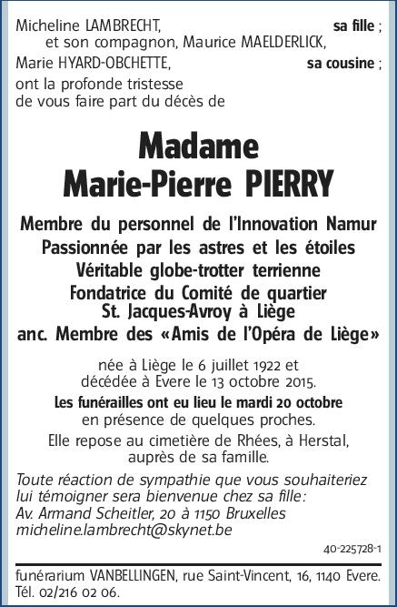 Marie-Pierre PIERRY