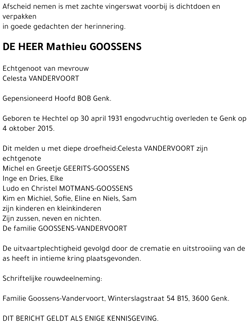 Mathieu Goossens