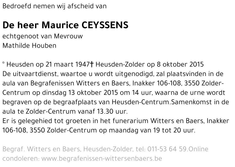 Maurice Ceyssens