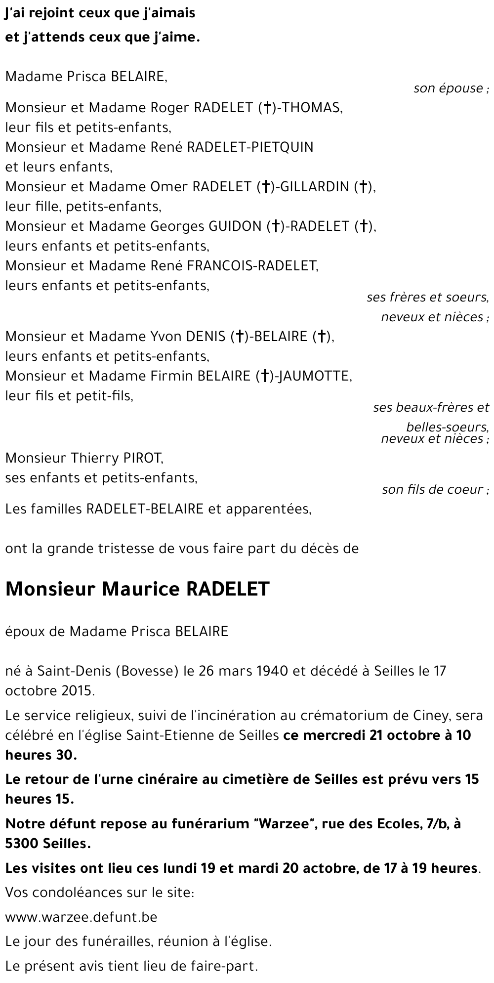 Maurice RADELET