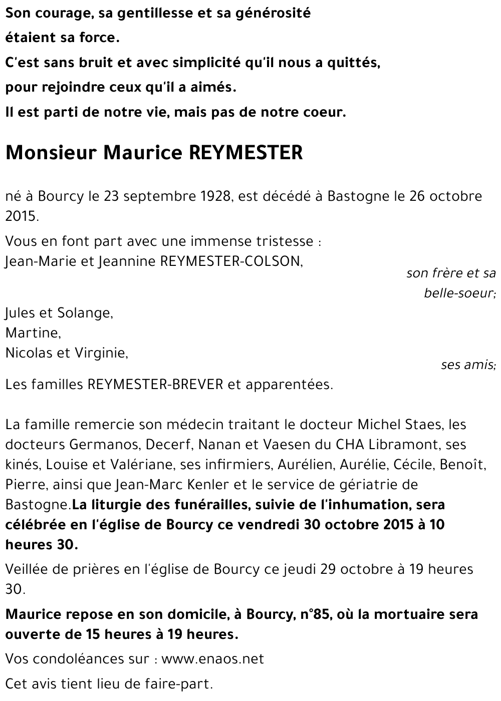 Maurice REYMESTER