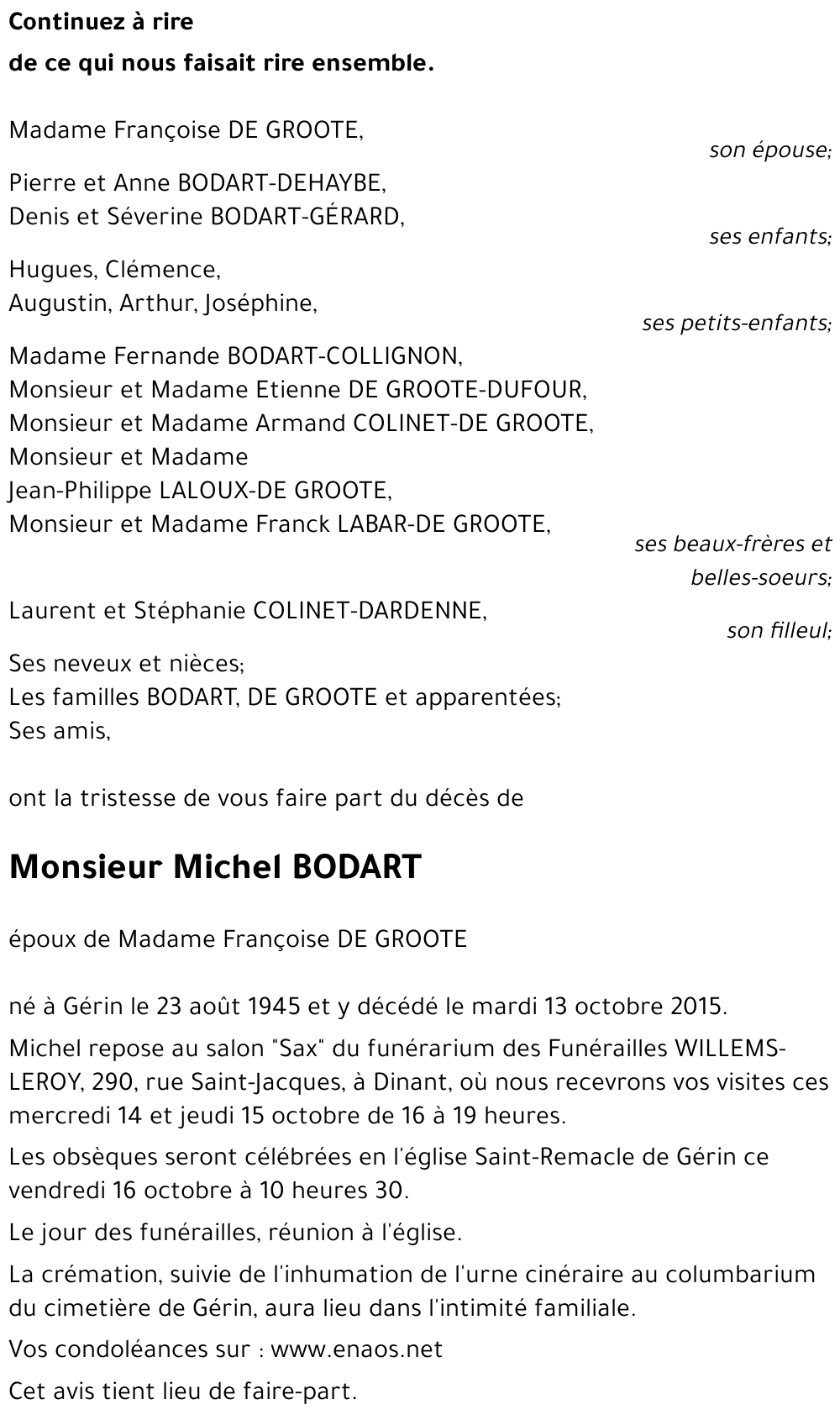 Michel BODART