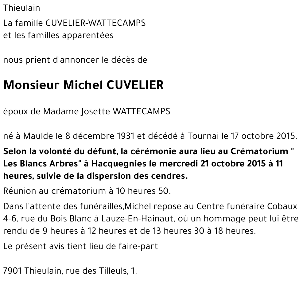 Michel Cuvelier