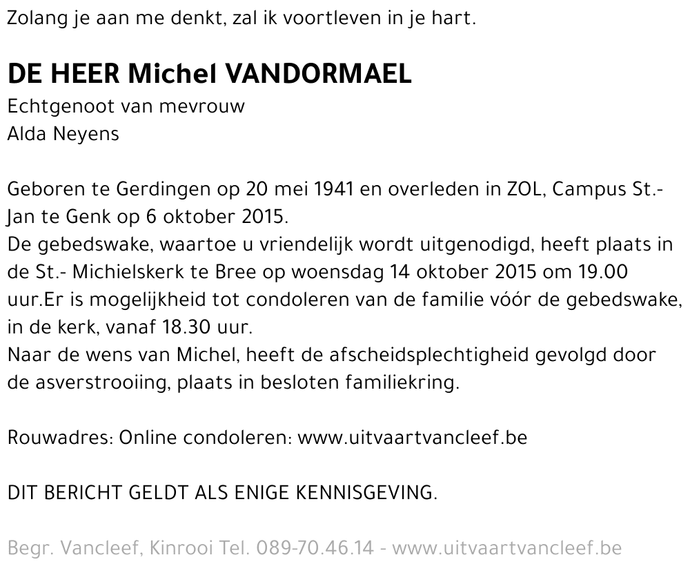 Michel Vandormael