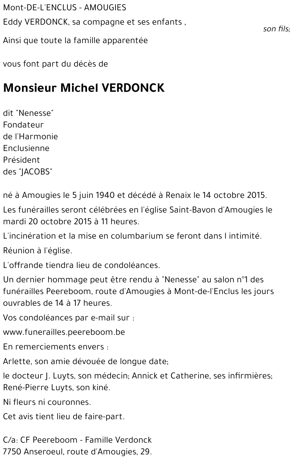 Michel VERDONCK