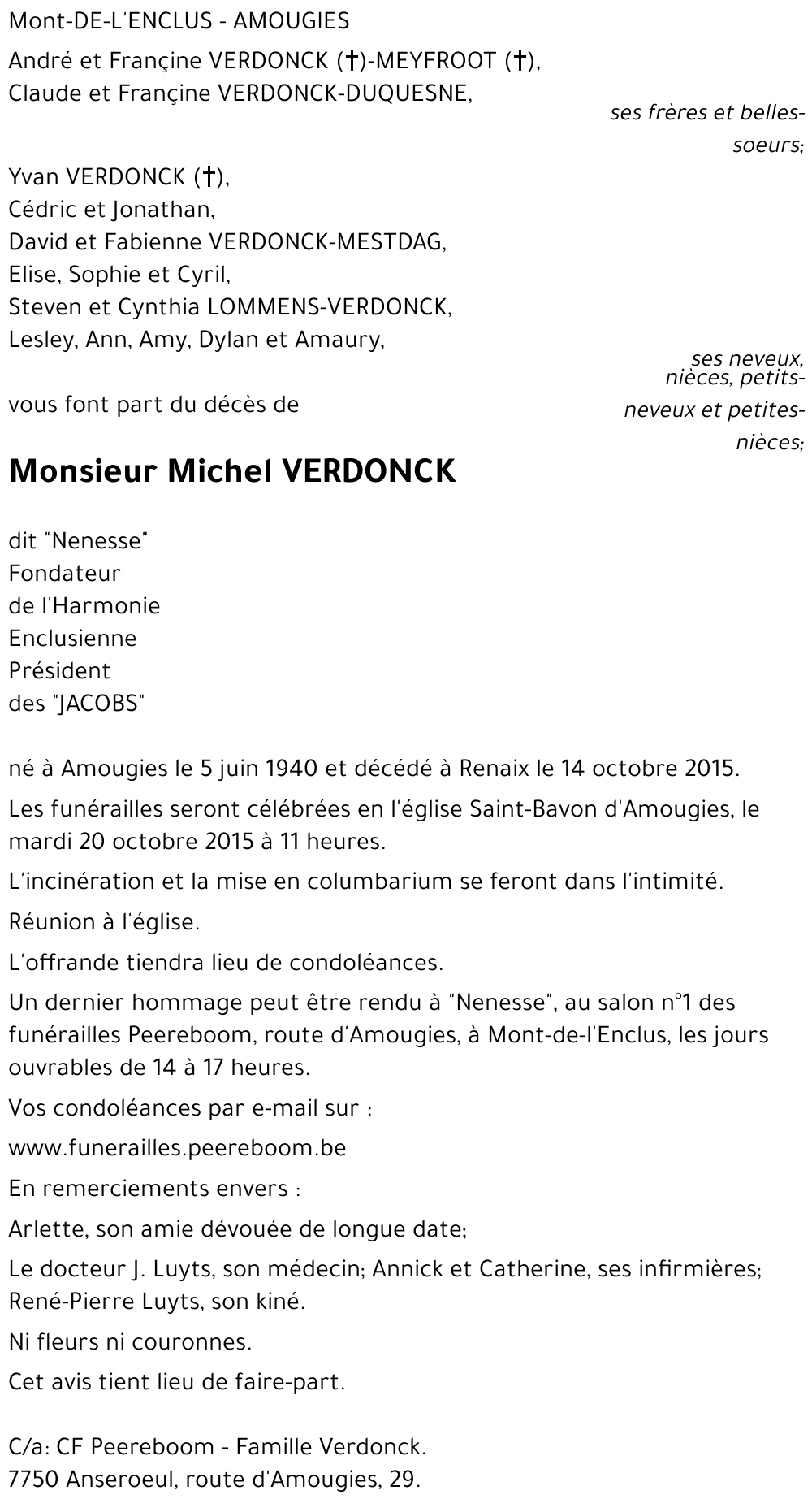 Michel VERDONCK