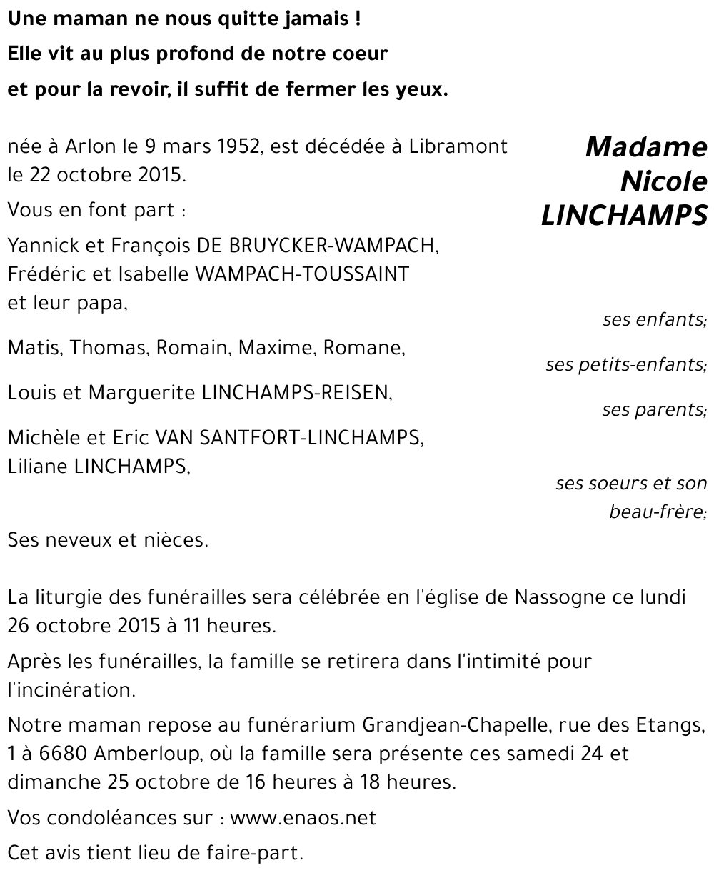 Nicole LINCHAMPS