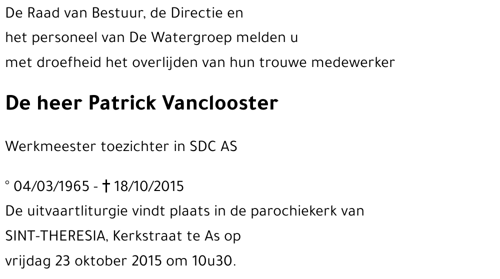 Patrick Vanclooster