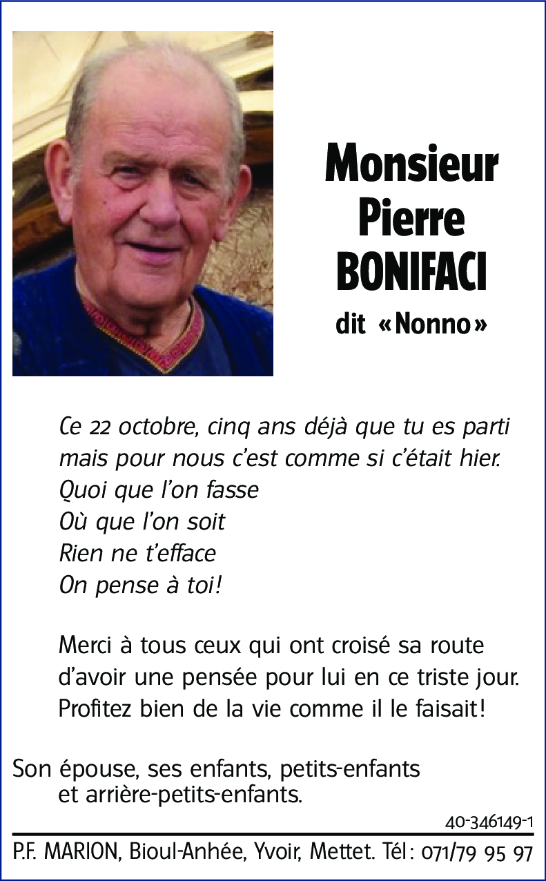 Pierre BONIFACI