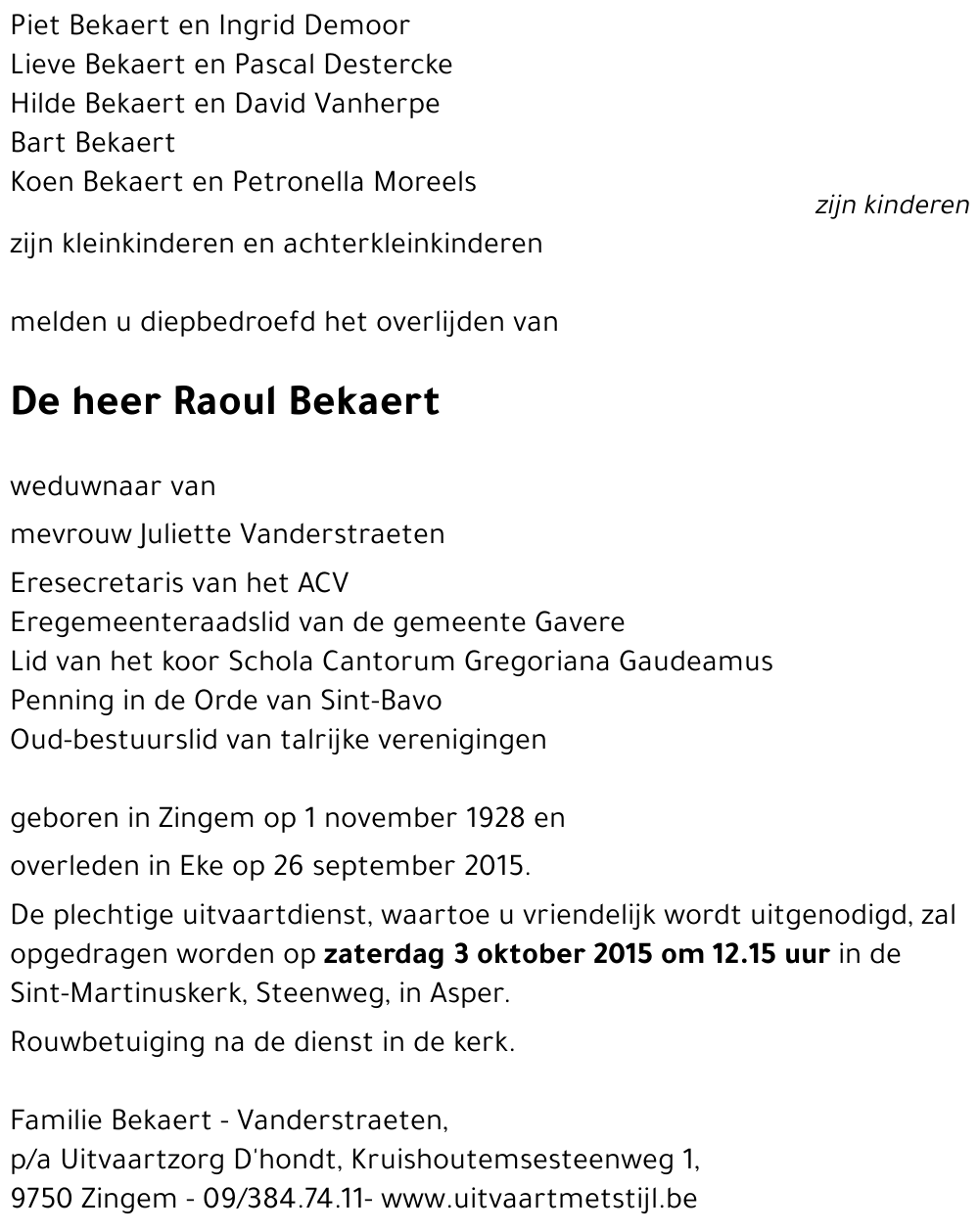 Raoul Bekaert