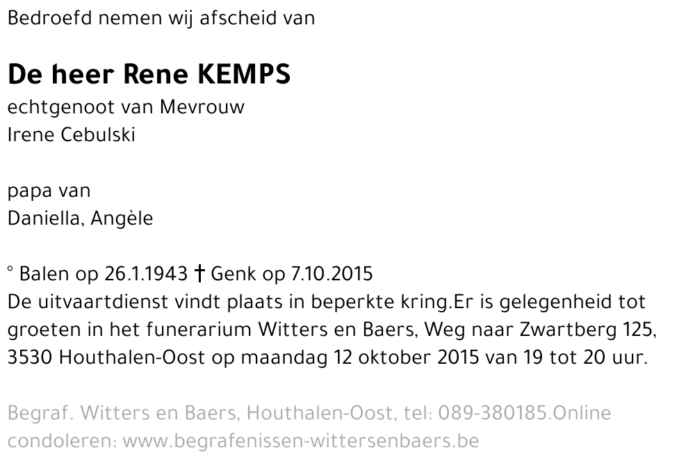 Rene Kemps