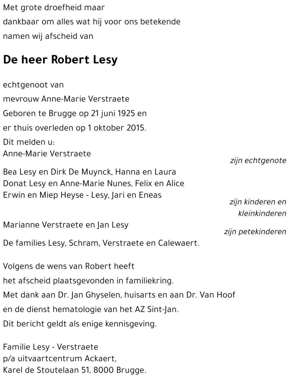 Robert Lesy