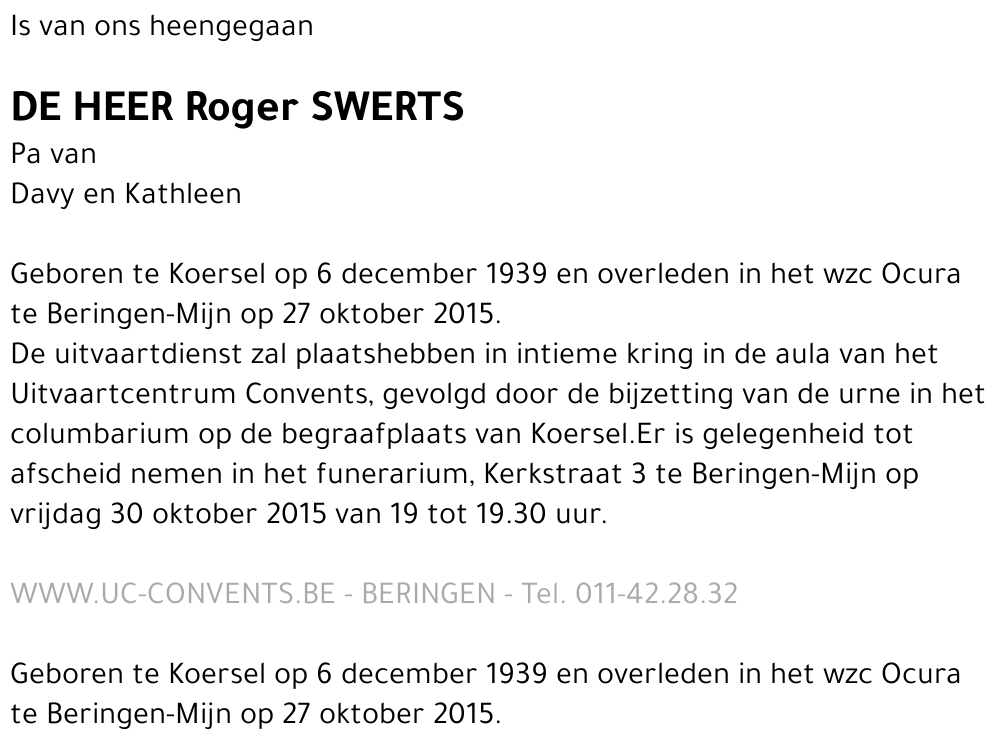 Roger Swerts