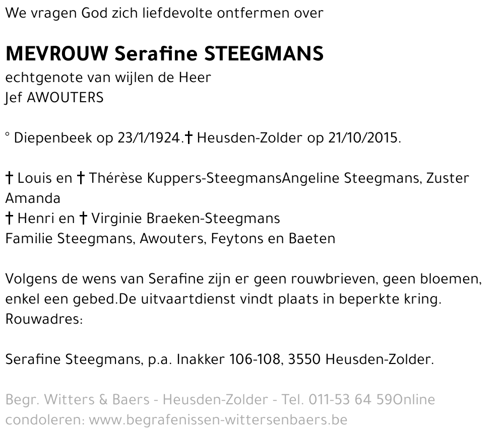 Serafine Steegmans