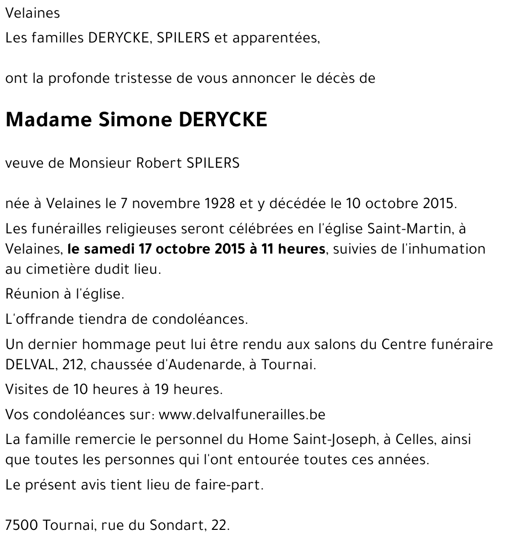 Simone DERYCKE