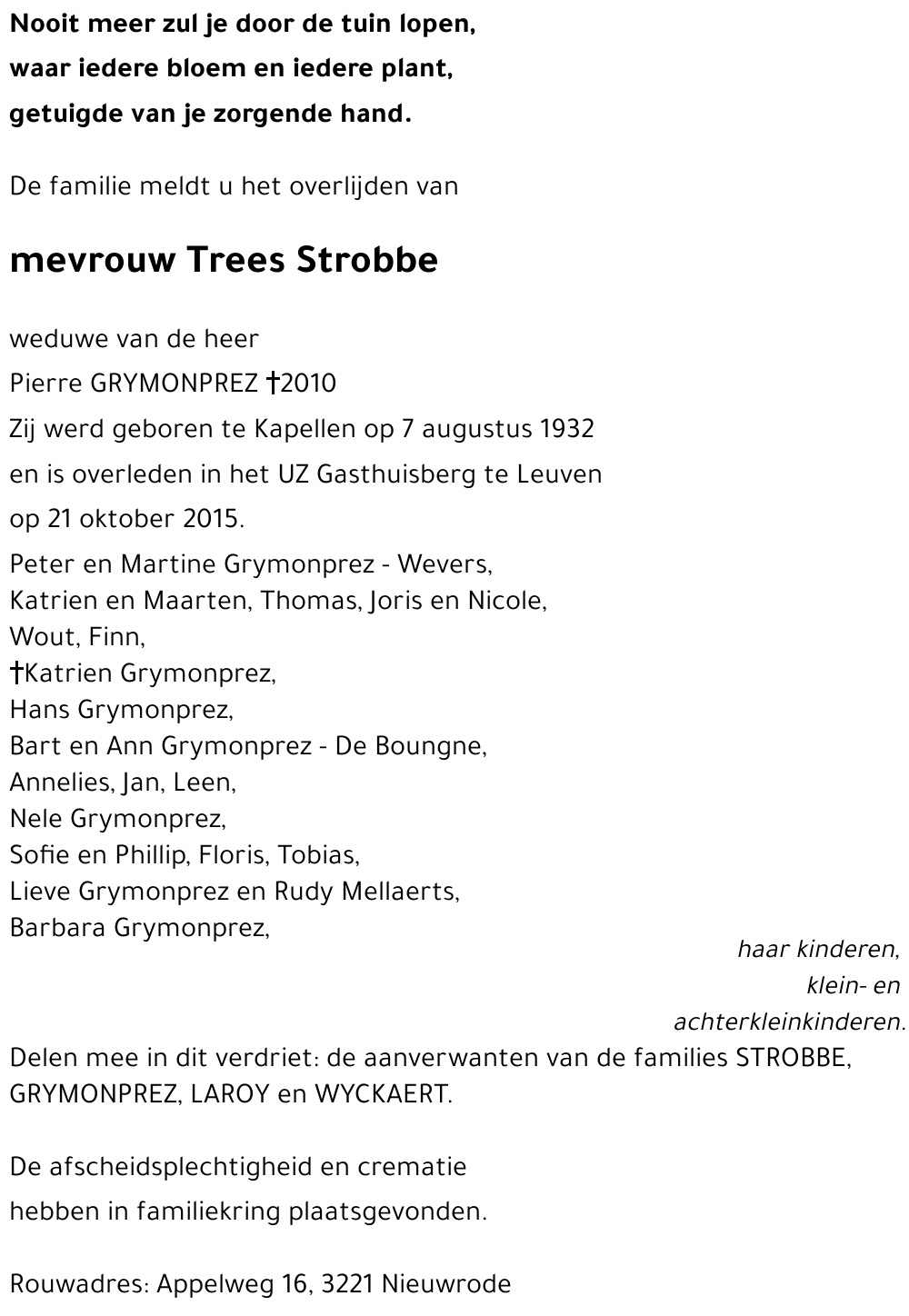 Trees Strobbe