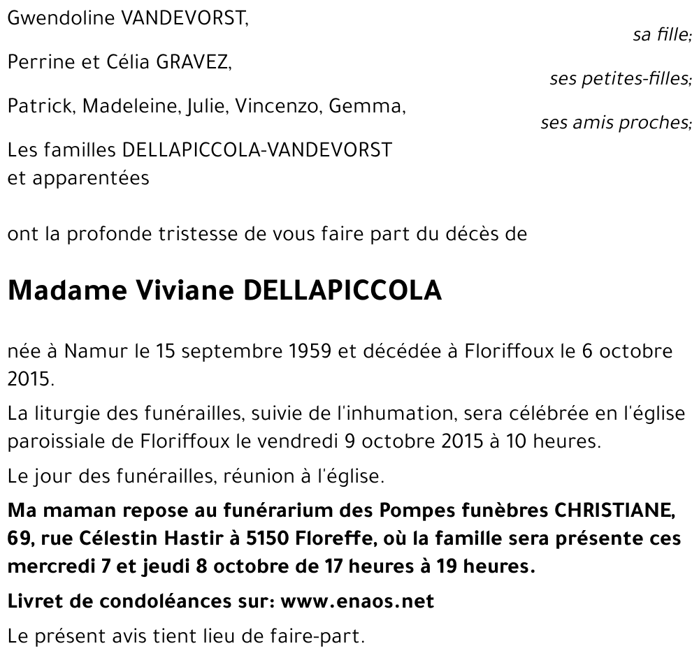 Viviane DELLAPICCOLA