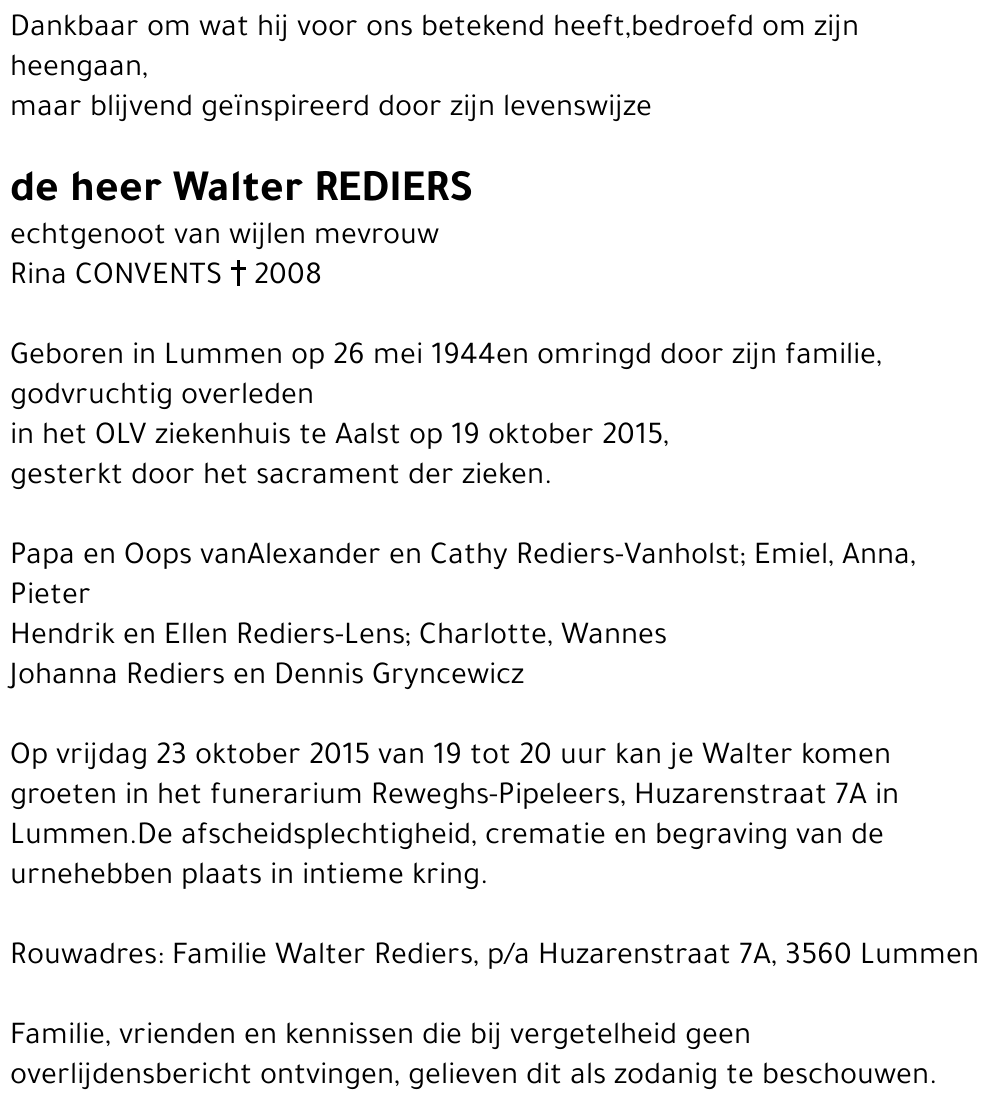 Walter Rediers