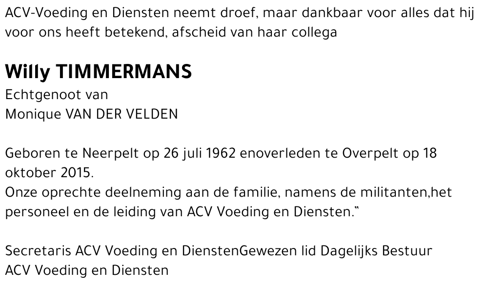 Willy Timmermans