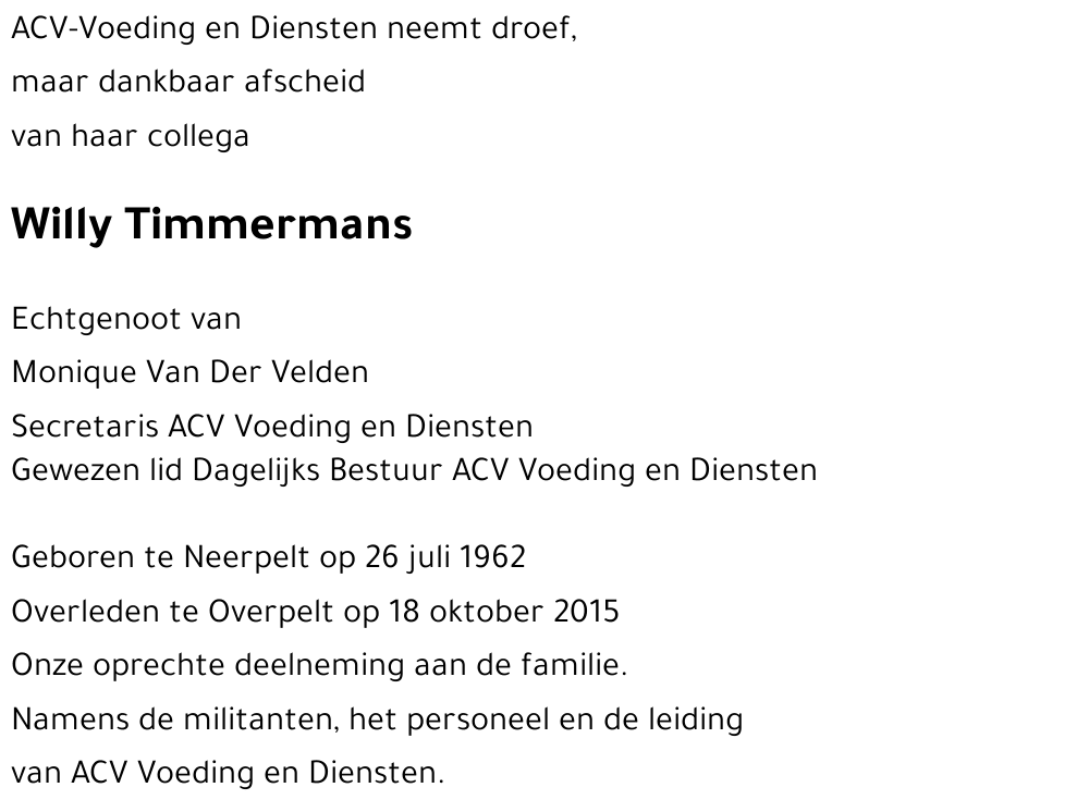Willy Timmermans