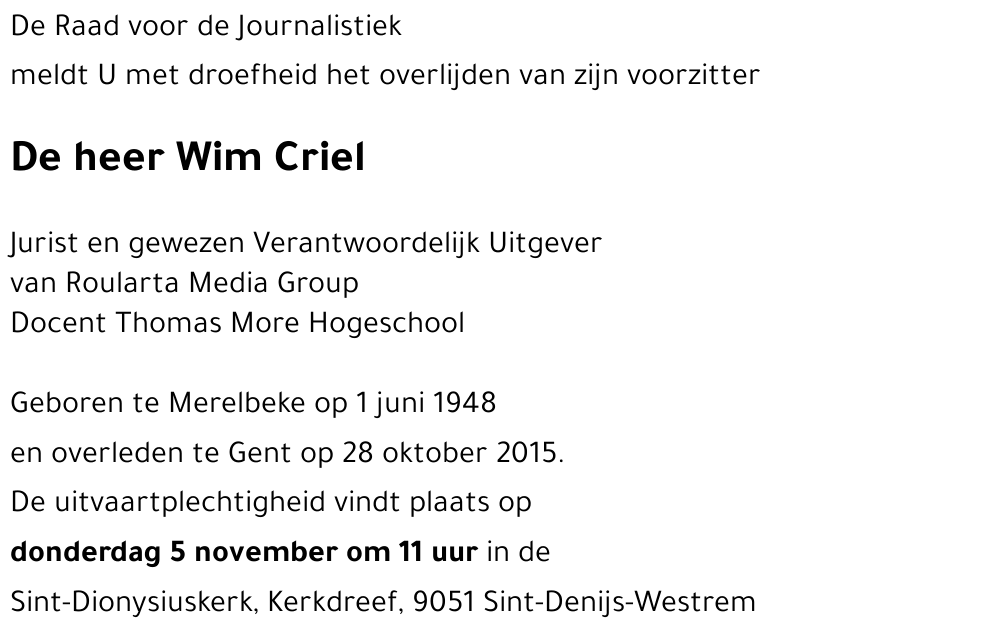 Wim Criel
