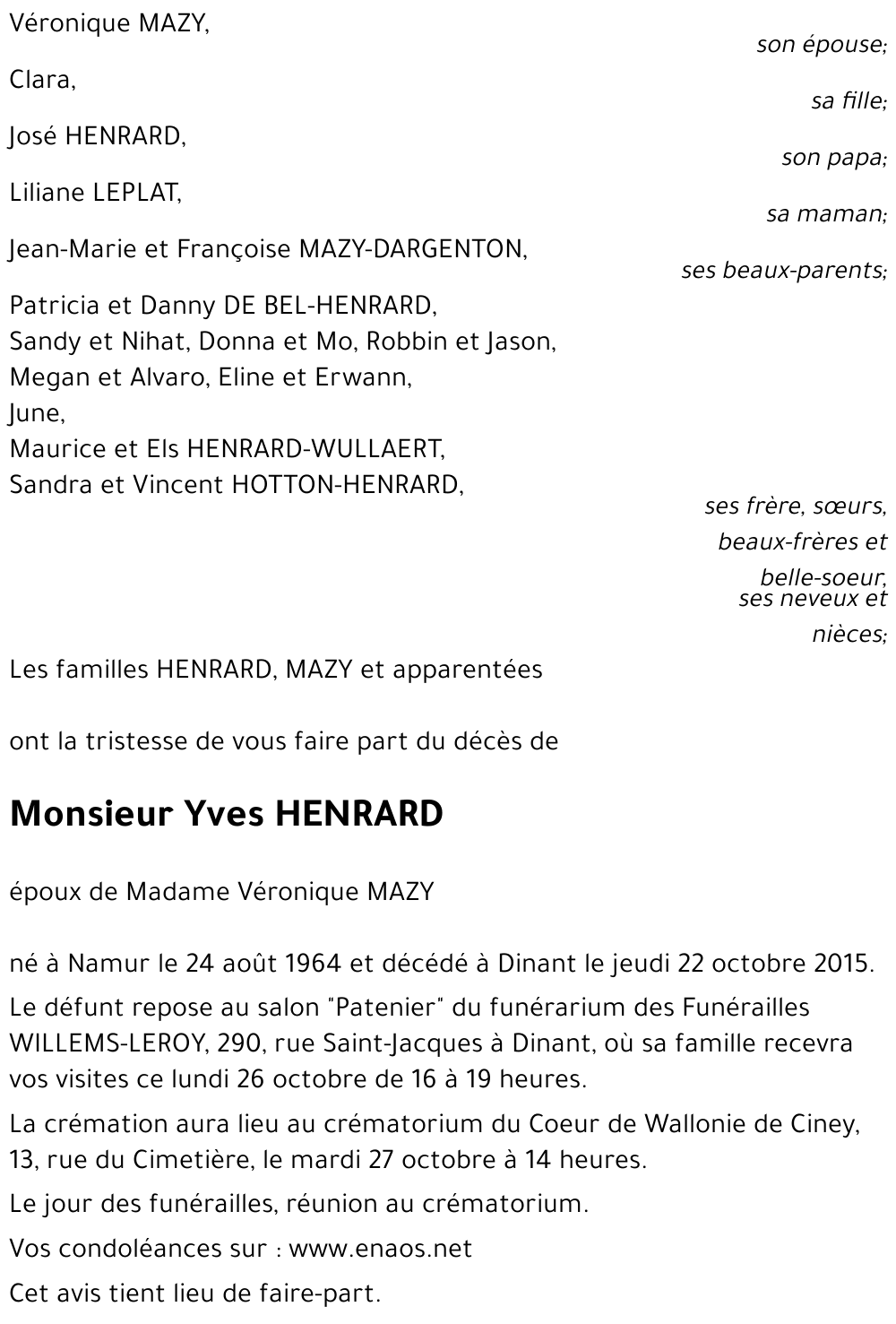 Yves HENRARD