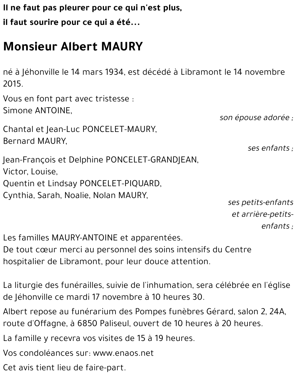 Albert MAURY
