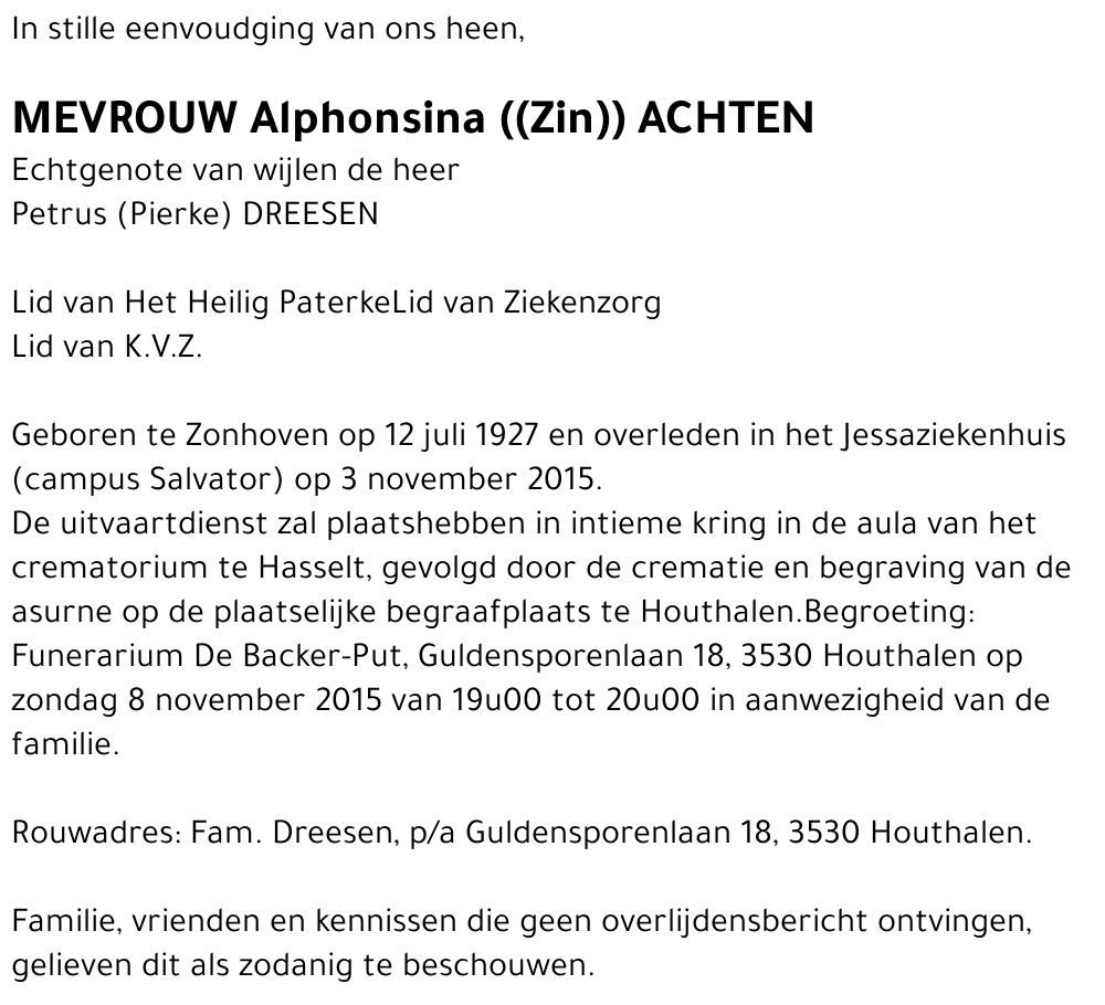 Alphonsina ACHTEN