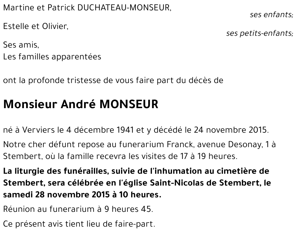 André MONSEUR