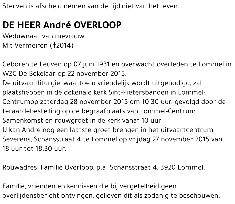 André Overloop