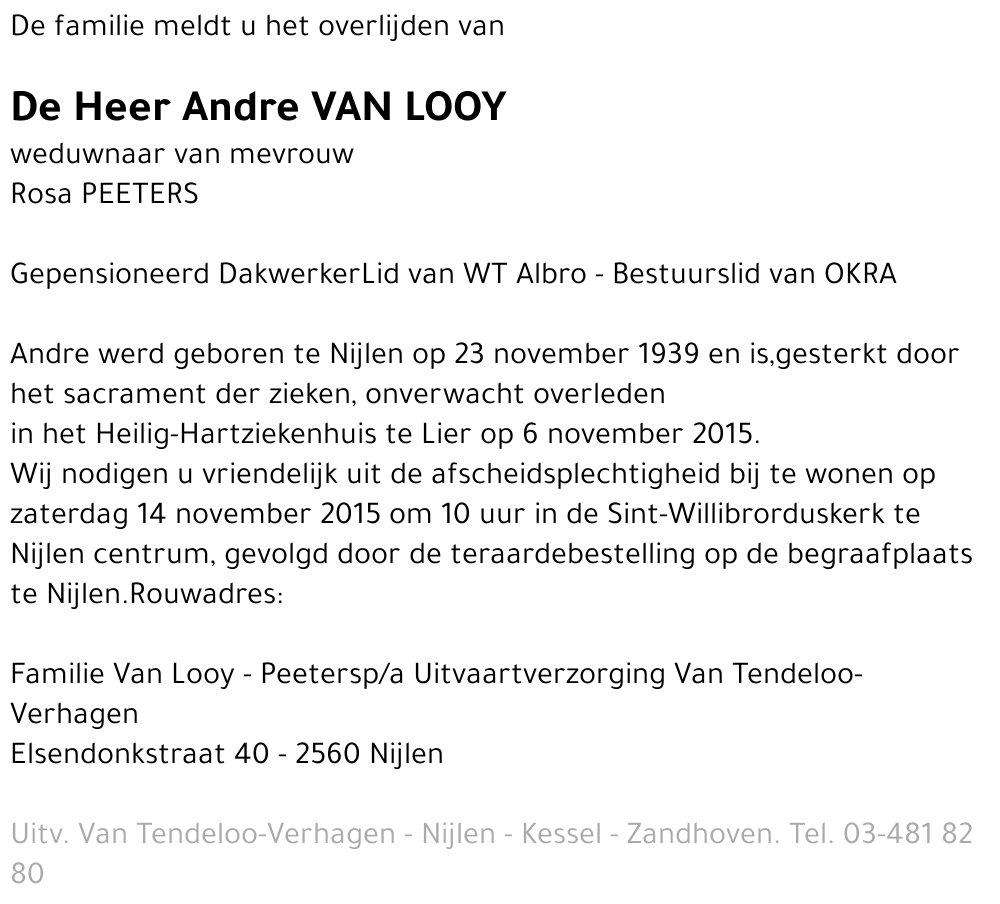 Andre Van Looy