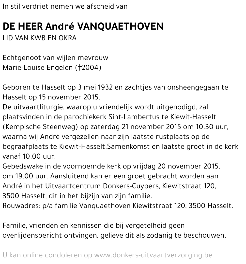 André Vanquaethoven