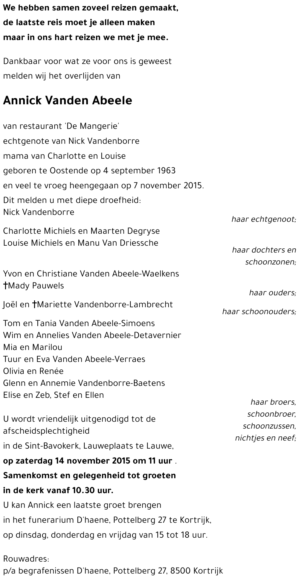 Annick Vanden Abeele