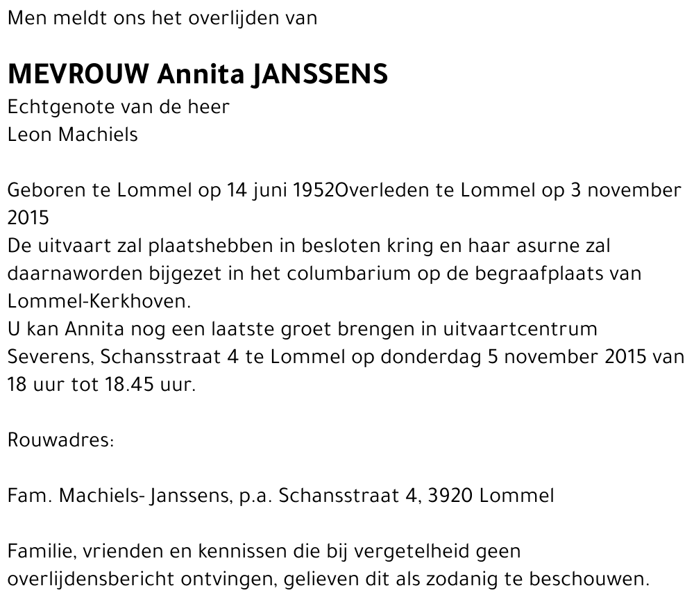 Annita Janssens
