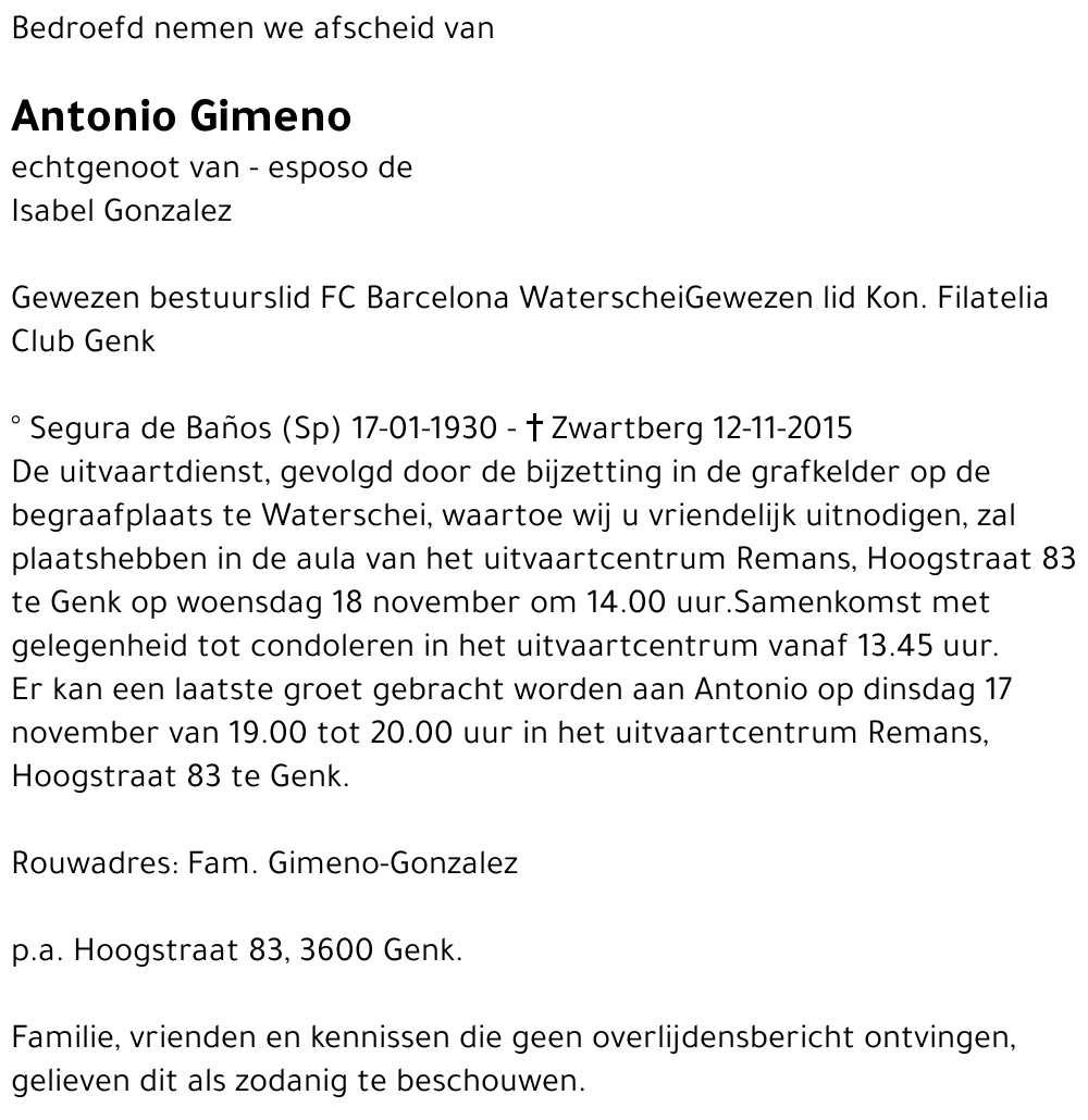Antonio Gimeno